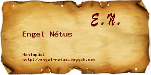 Engel Nétus névjegykártya