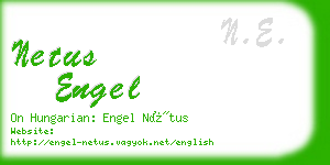 netus engel business card